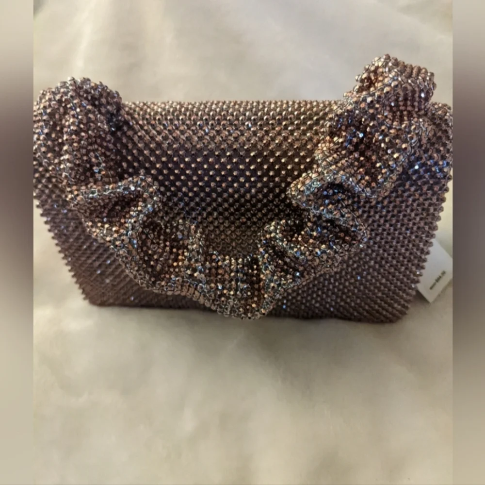 Jessica McClintock Beaded Tan Bag